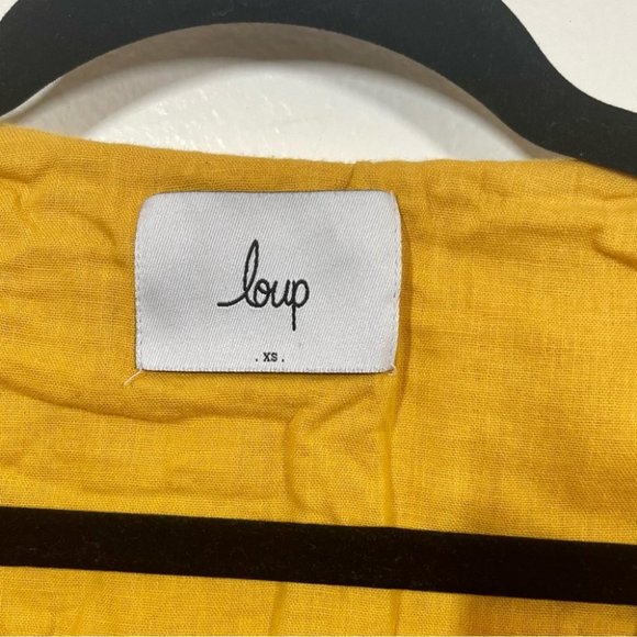 Loup NYC Canary Lee Jumpsuit Doublecloth Cotton Zip Front - Picture 6 of 7